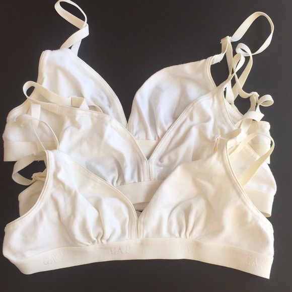 white cotton bralette